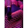 Ouch! Glow Bustier et Robe Filet Épaules dénudées Rose Fluo